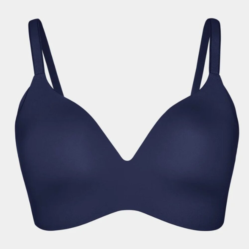 Knix WingWoman‎ Contour T Shirt Bra Women Midnight Blue All Day Wireless 7++
